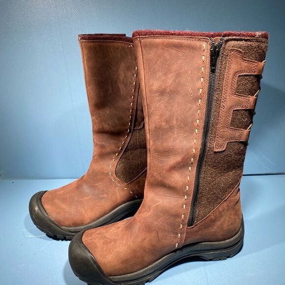 KEEN Winthrop Waterproof Leather Keen DRY Boots Size 36-6 - Picture 1 of 7